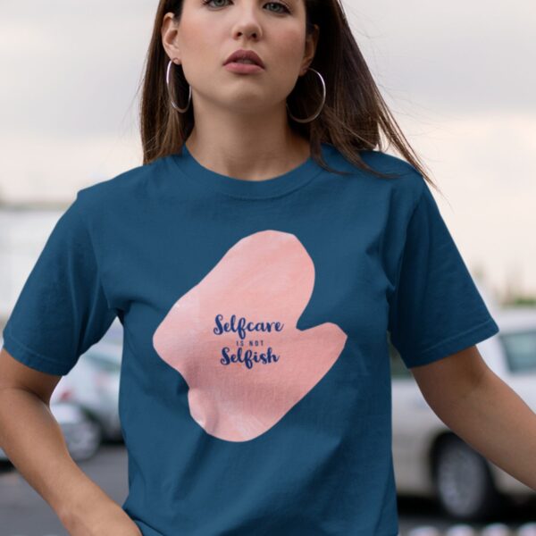 oversized loose fit t-shirt self-care is not selfish
