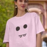 Grimming Emoji Pink Oversized TShirt