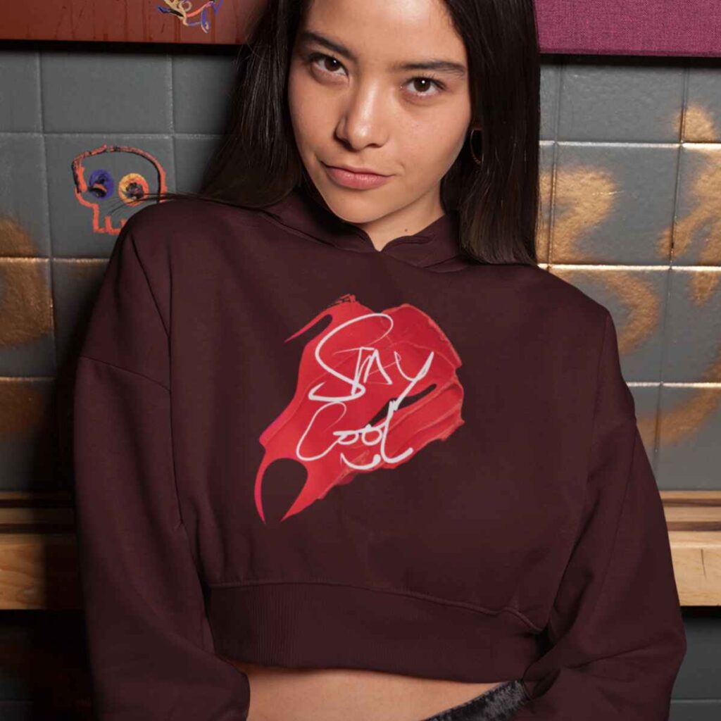 stay cool crop hoodie