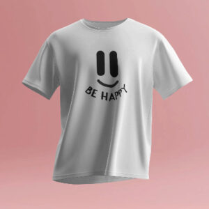 Be happy emoji kids tshirt